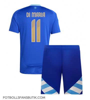 Argentina Angel Di Maria #11 Replika Bortatröja Barn Copa America 2024 Kortärmad (+ Korta byxor)